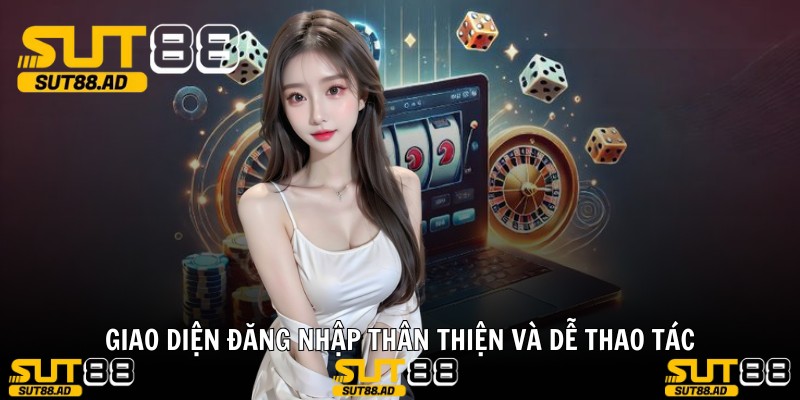 Giao diện đăng nhập thân thiện và dễ thao tác