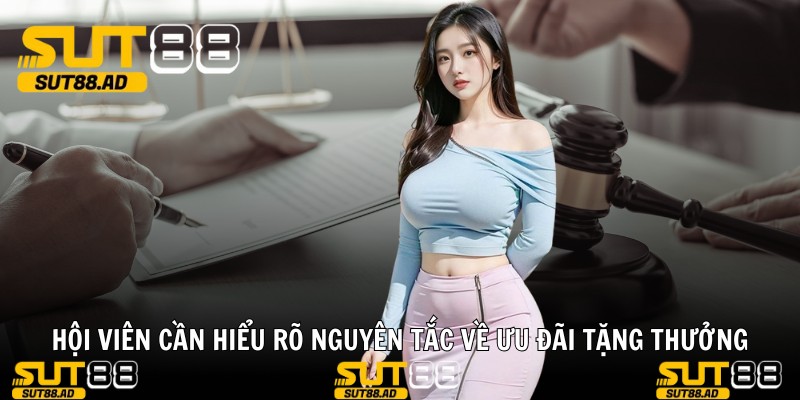 Hội viên cần hiểu rõ nguyên tắc về ưu đãi tặng thưởng