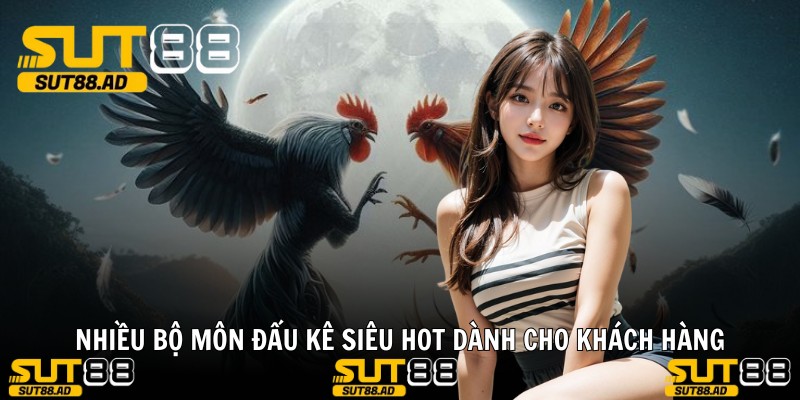 Nhiều bộ môn đấu kê siêu hot dành cho khách hàng